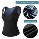 JS Cinta Regata Feminina Efeito Sauna Suor Blusa Queima Gorduras Barriga Camiseta Fitness Academia Térmica