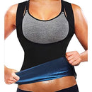 JS Cinta Regata Feminina Efeito Sauna Suor Blusa Queima Gorduras Barriga Camiseta Fitness Academia Térmica