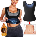 JS Cinta Regata Feminina Efeito Sauna Suor Blusa Queima Gorduras Barriga Camiseta Fitness Academia Térmica