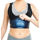 JS Cinta Regata Feminina Efeito Sauna Suor Blusa Queima Gorduras Barriga Camiseta Fitness Academia Térmica