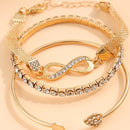 Pulseira Infinito Lucky com Strass Feminina | ALMA & BELEZA