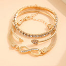 Pulseira Infinito Lucky com Strass Feminina | ALMA & BELEZA