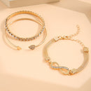 Pulseira Infinito Lucky com Strass Feminina | ALMA & BELEZA